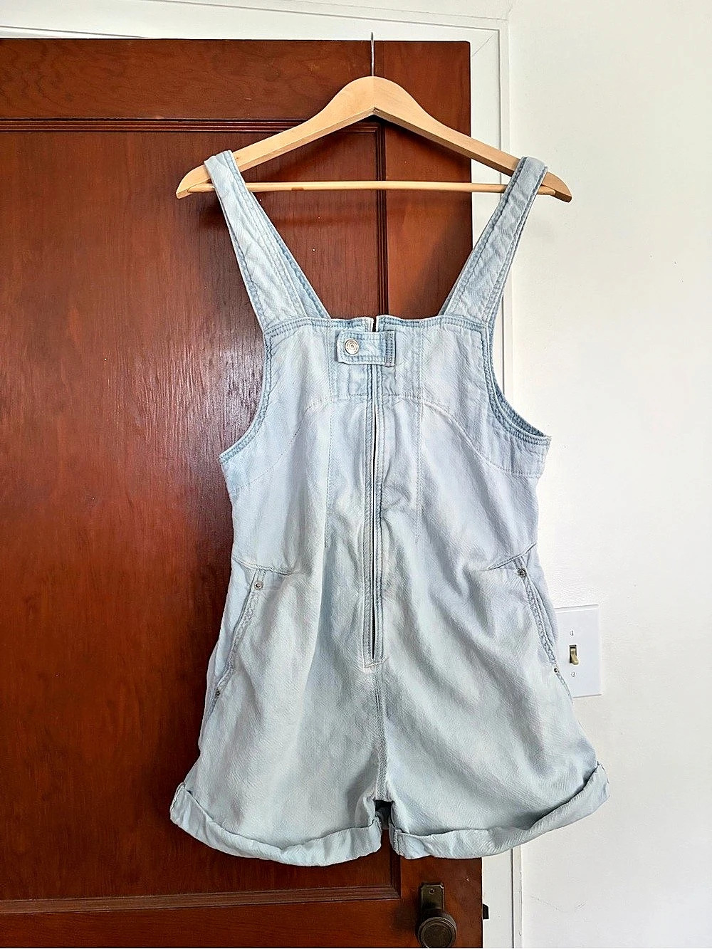 We The Free Denim Romper in Blue Size Small Like New